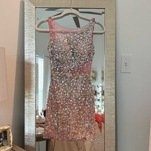Camille La Vie beaded sequin dress